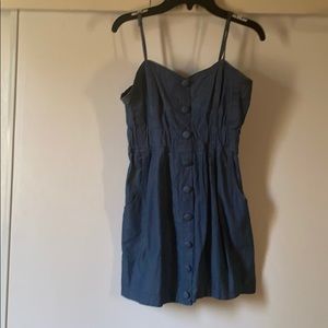 Navy Blue blouse xs/s adjustable strips